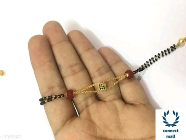 Gold plated Hand Mangalsutra/Bracelet - Alloy Gold Plated, Charm, Multipack:1